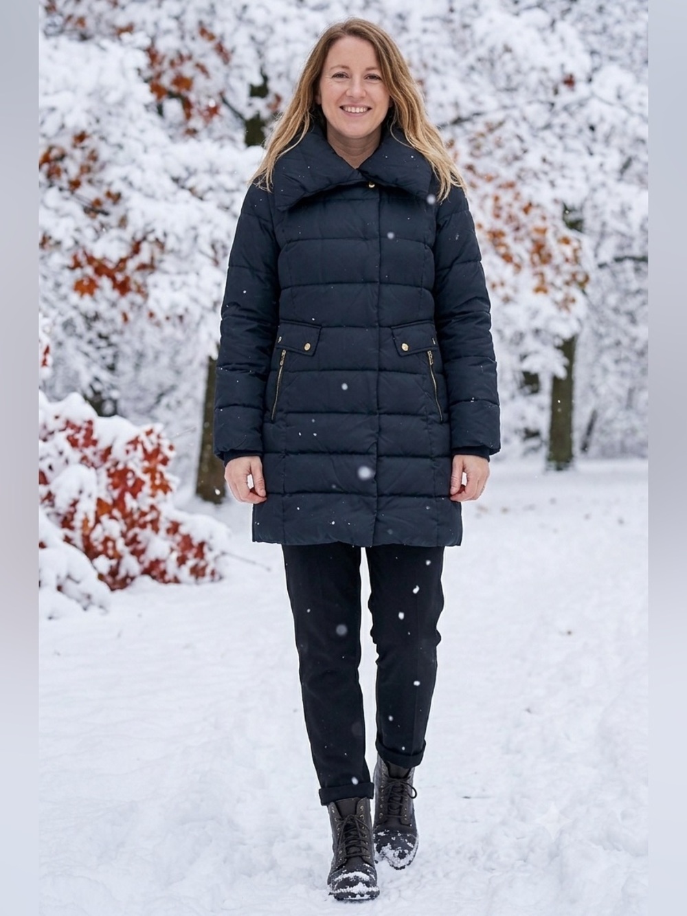 Cole Haan Signature Black Puffer Coat (CJC)